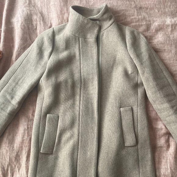 J Crew Tan Wool Coat - Picture 1 of 2